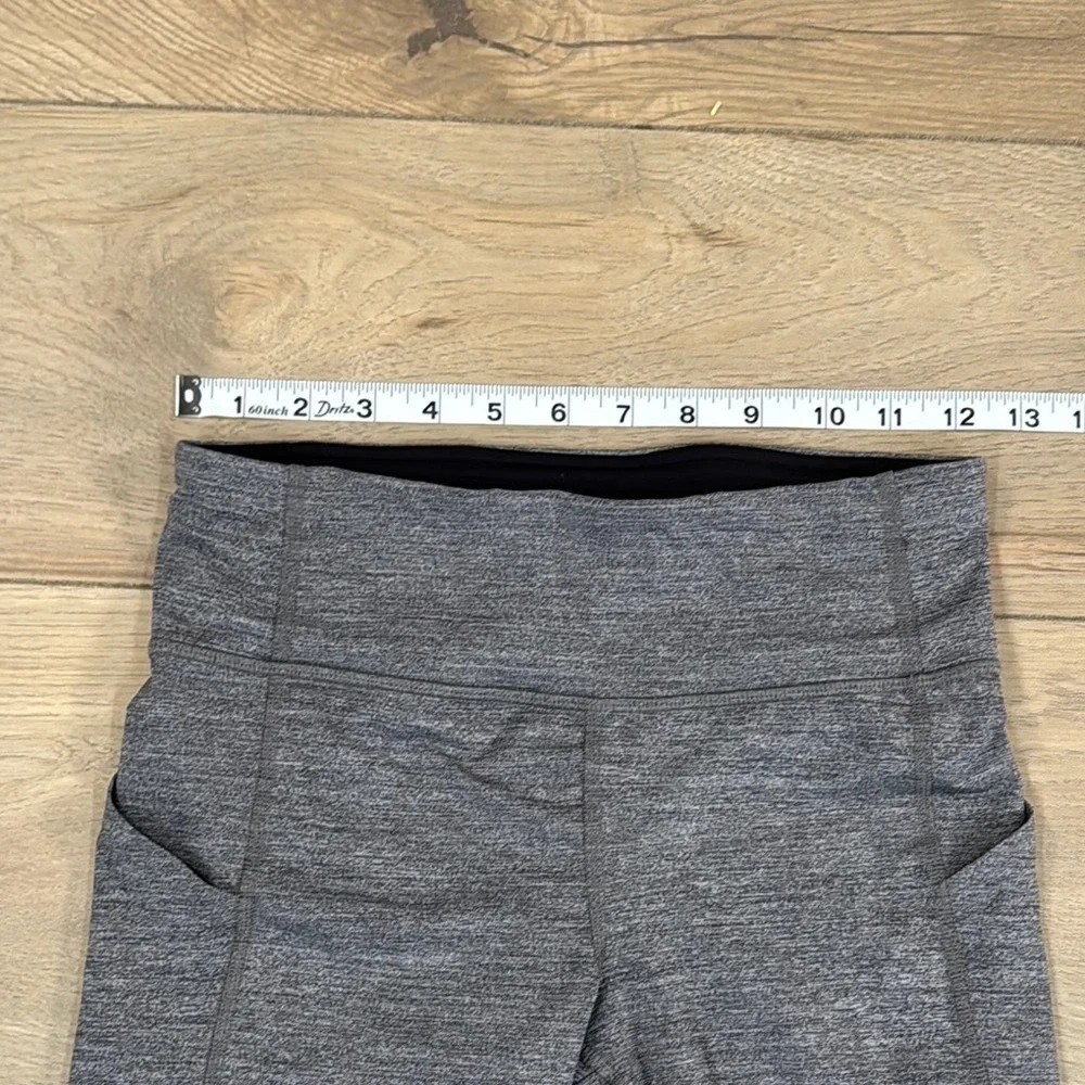 Lululemon Pace Rival High Rise Crop Leggings Women’s Gray and Black